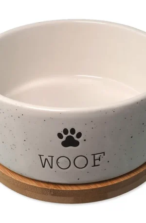 CIOTOLA IN CERAMICA CON BASE IN LEGNO